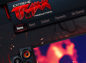 Image of Extreme Traxx Productions site